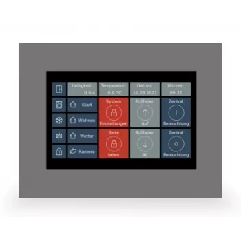 MDT VC-0701.04 touchpanel VisuControl 7 inch KNX rumscontroller, svart