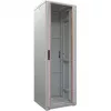 IT-BUDGET 19 inch serverskåp SRK 42U 600x1000 mm glas-/ståldörr flatpack ljusgrå 90ITB19SRK42610GGN