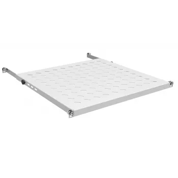 IT-BUDGET 19 inch fast rackhylla 0,5U 450mm djup 80kg ljusgrå 12WZ82648003450011