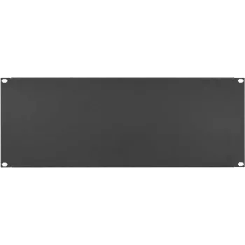 IT-BUDGET 19 inch blindplatta / rackbländplatta - 4U - robust metallversion - svart (90ITBBP4HES)