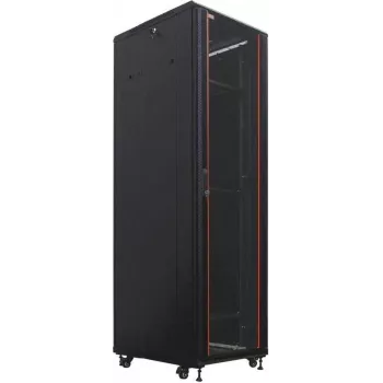 IT-BUDGET 19 inch serverskåp SRK - 42U - 600x1000 mm - glas-/ståldörrar - förmonterat - svart 99ITB19SRK42610GSNM