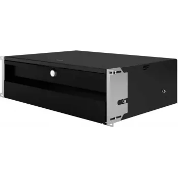 IT-BUDGET 19 inch rackschakt för små enheter, dokument, verktyg - 3U - låsbar - svart (90ITBSL3HES)