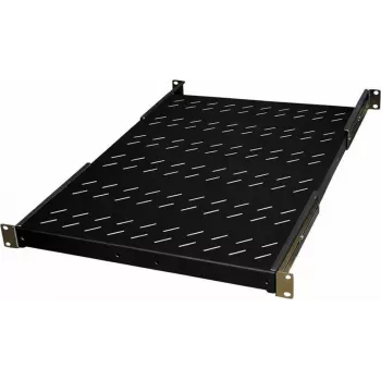 IT-BUDGET 19 inch fast hylla / enhetshylla - 150 kg lastkapacitet - 650 mm djup - djupvariabel montering - svart (90ITB19FBX650S)