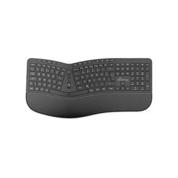 MediaRange ergonomiskt trådlöst multimediak tangentbord QWERTZ svart MROS279