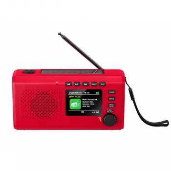 Reflexion TRA2757DAB+ röd DAB+ & FM bärbar radio med Bluetooth, USB, AUX, väckarklocka