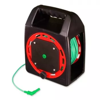 HT Instruments TL-50MKT 50 m jordmätningsledning förlängning på kabelvinda, grön 2009690