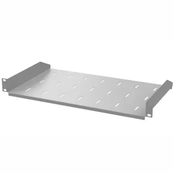 IT-BUDGET 19 inch rackhylla 200 mm djup 1U 25 kg ljusgrå 90ITB19FB200G