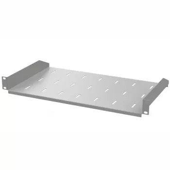 IT-BUDGET 19 inch rackhylla 200 mm djup 1U 25 kg ljusgrå 90ITB19FB200G