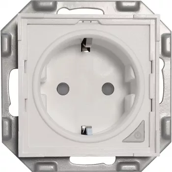 PowerRay WiFi smart uttag PR-SSO-01, ramlös vit, 16A, app- & röststyrning, typ F