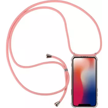 CYOO Necklace Case+ mobilkedja för Huawei Mate 20 – rosa silikon (CY121039)