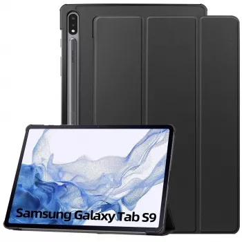 MRDISC Flip Cover för Samsung Galaxy Tab S9 5G – svart TPU (MG-FlipSGTABS95GSW)