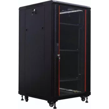 IT-BUDGET 19 inch serverrack SRK 27U 600x1000 mm flatpack svart 90ITB19SRK27610GSN
