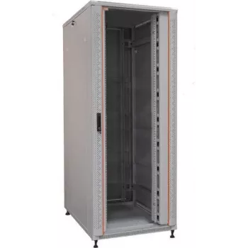 IT-BUDGET 19 inch serverskåp SRK - 42U - 800x1000 mm - glas-/ståldörr - kabelkanaler - flatpack - ljusgrå 90ITB19SRK42810GGN