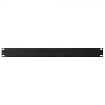 IT-BUDGET 19 inch rackblindplåt 1U - stålplåt, svart pulverlackerad (90ITBBP1HEMS)