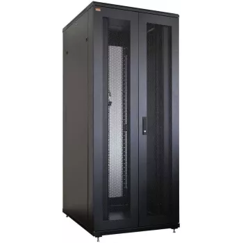 IT-BUDGET 19 inch serverrack SRK - 42U - 800x1000 mm - perforerade dubbla dörrar fram och bak - kabelkanaler - monterad - svart 99ITB19SRK42810DTSNM