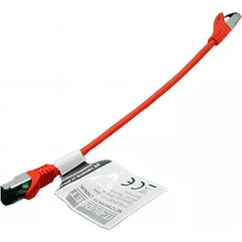 IT-BUDGET Full Copper Premium patchkabel - Flex AWG 26 - Cat.8.1 - 2000 MHz - halogenfri - PoE+ - 40 Gbit - röd - 0,5 m 90ITBFLEX81PK050R