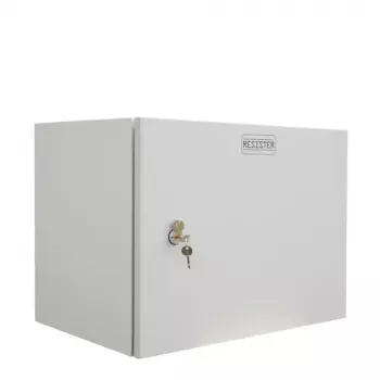 IT-BUDGET 19 inch väggmonterat nätverksskåp Easy, 9U, 600x400 mm, ståldörr, ljusgrå 90RR19CWV964MG