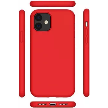 CYOO Premium flytande silikonfodral för iPhone 12 Pro Max 6,7 inch – röd (CY121880)
