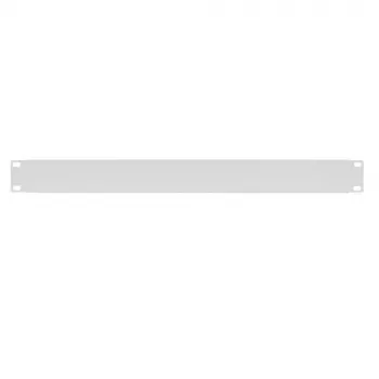 IT-BUDGET 19 inch 1U blindplåt / racklock – robust metallversion – ljusgrå (90ITBBP1HEG)