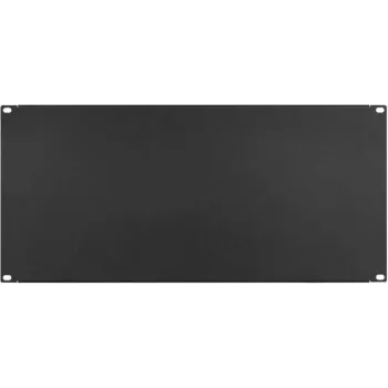 IT-BUDGET 19 inch blindplåt / rackblindplåt – 5U – robust metallversion – svart (90ITBBP5HES)