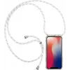 CYOO Halsbandsplån med rem för iPhone 12/12 Pro 6,1 inch – vitt silikon CY122106