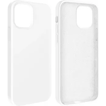 CYOO Premium flytande silikon hårt fodral för Apple iPhone 13 mini – vit CY122563
