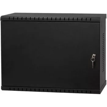 IT-BUDGET 19 inch väggfördelningsskåp, 3U, djupvariabel vertikal montering, 180 mm djup, max. inbyggnadsdjup 300 mm, svart 90ITBWV19VTV3S
