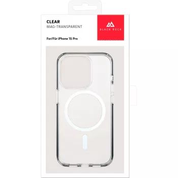Black Rock Cover Mag Clear skal för Apple iPhone 15 Pro, transparent (00221270)