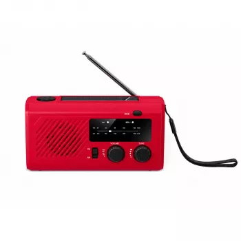 Reflexion TRA2755 röd retro-bärbar radio med FM/AM-tuner