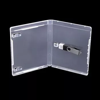 MediaRange BOX905 tomt Blu-ray-fodral för USB-minne, 170x135 mm, transparent