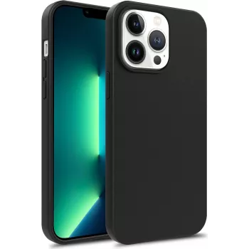 CYOO Premium flytande silikonskal för Apple iPhone 14 Plus – svart CY122779