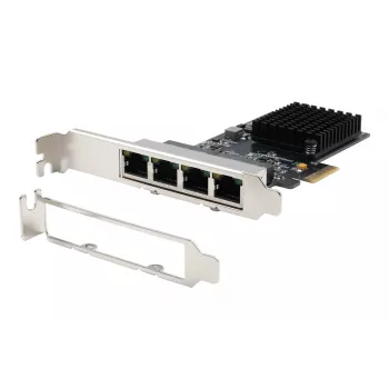 EXSYS EX-6083 PCIe x4 Gigabit Ethernet 4-portars lågprofils nätverkskort