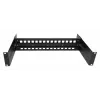 EXSYS DIN-skena rackmonteringssats, 2U, 19 inch, 35 mm DIN-skena, svart EX-6090