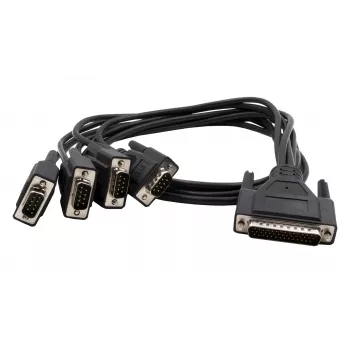 EXSYS Octopus-kabel med 4 x 9 pin, 1 meters längd (EX-OPTC44-9-100)