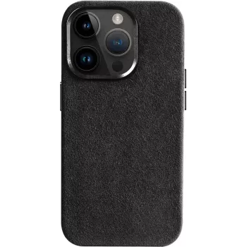 CYOO Alcantara-skal för iPhone 16 Pro – svart CY123617