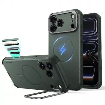 ESR Cyber Tough Kickstand MagSafe skal för iPhone 17 Pro Max / 18 Pro Max grön