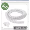 Quadrios 25CA743 expanderbar flätslang, PET, vit, 3 m, 10 mm max. bunt