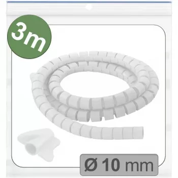 Quadrios 25CA743 expanderbar flätslang, PET, vit, 3 m, 10 mm max. bunt