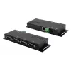 EXSYS EX-6164 4-port RS-232 seriell enhetsserver, Ethernet till seriell, metall, 10/100 Mbps, virtuell COM