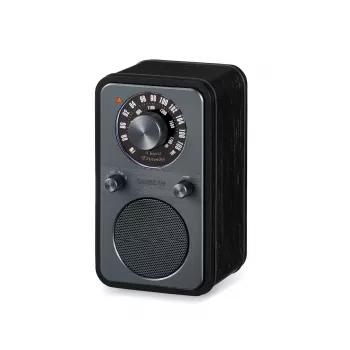 Sangean WR-9 bärbar FM/AM-radio äkta trä Midnight Oak med Bluetooth 8W