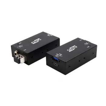 EXSYS EX-1448MM 2-ports USB 3.2 Gen1-förlängare över multimod fiberkabel upp till 300 m