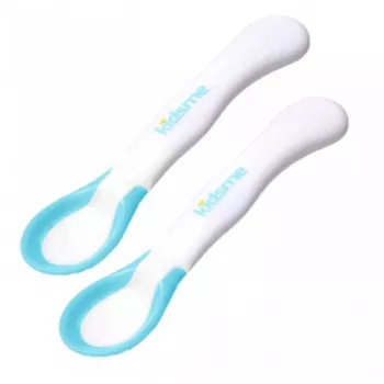 Kidsme Temperaturindikerande matskedar (2-pack), akvamarin, 6+ månader