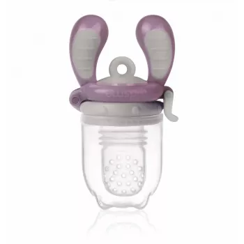 Kidsme Food Feeder Medium plum - baby frukt- och grönsaksbitring, 4m+