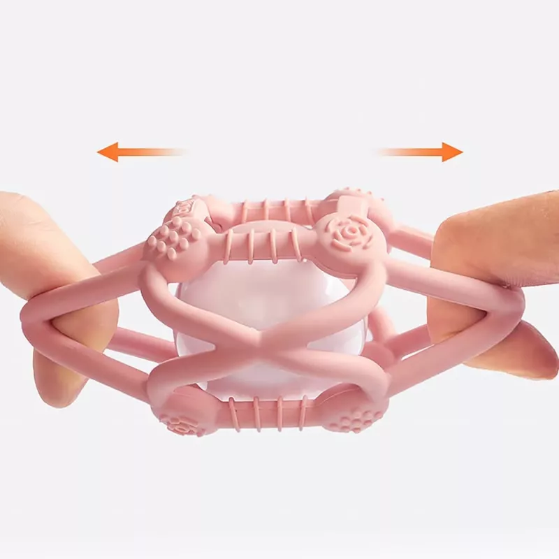 Kidsme silikonbitboll, rosa