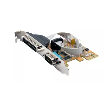 EXSYS EX-44083 PCIe 2-portars RS-232 seriellt kort, ASIX AX99100, DB9, low profile