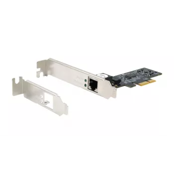 EXSYS 5 Gigabit Ethernet PCIe x1 nätverkskort, Realtek RTL8126, RJ45, low profile EX-60151
