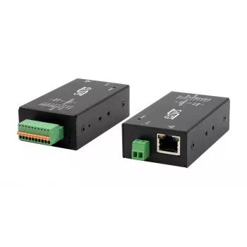 EXSYS EX-6131-2 Industriell Ethernet-till-seriell Device Server, RS-232/422/485, DIN-sken- och väggmontering