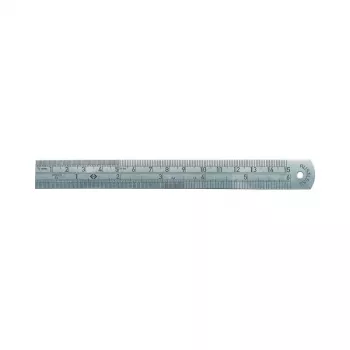 C.K Tools rostfri linjal, 150 mm / 6 inch, mm- och tumindelning (T3530 06)