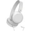 JVC sladdanslutna in-ear-hörlurar med mikrofon, vit