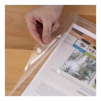 Rapesco ECO GRS A4 dokumentfickor transparent klara, 10-pack (1816)